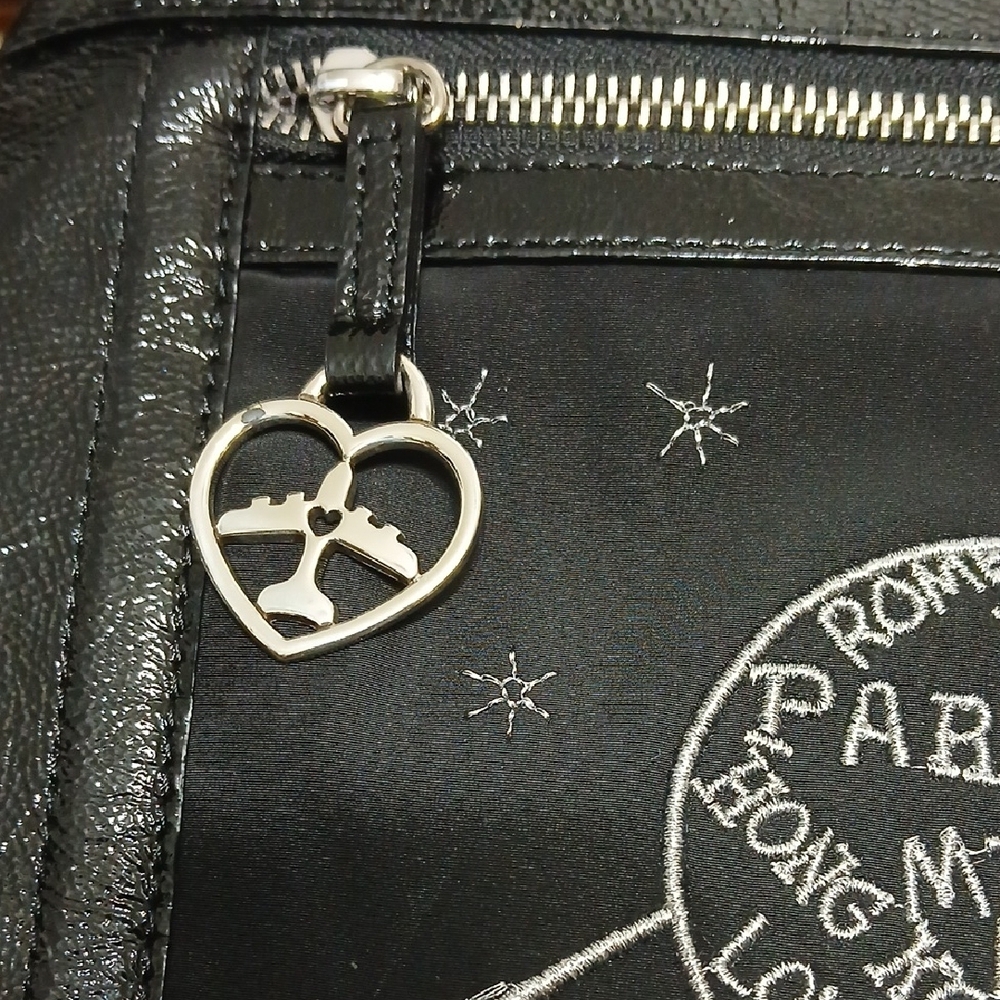 Brighton Black and Silver Embroidered Bag - Picture 2 of 7